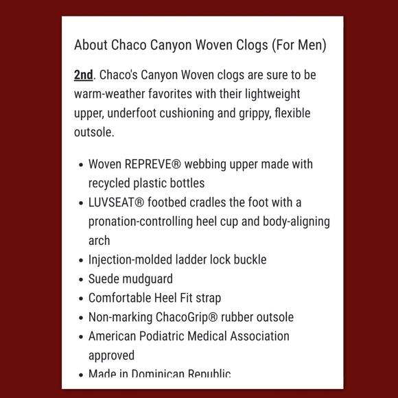 CHACO CANYON WOVEN CLOGS. main image 5